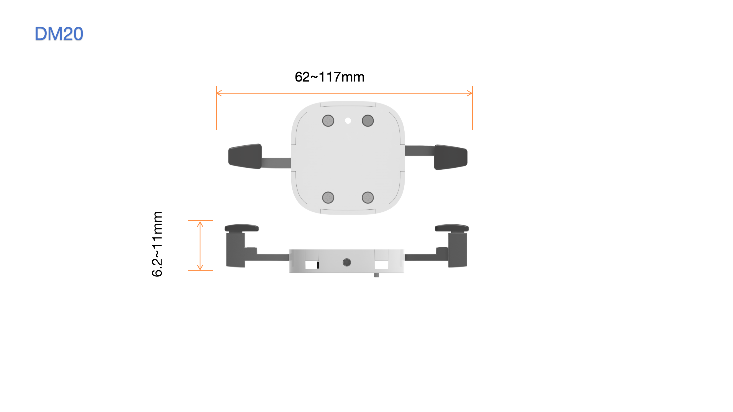 DM20 2 Claws Phone Bracket